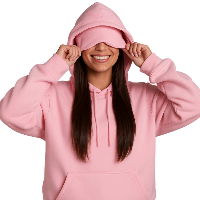 Hoodie avec masque de sommeil intégré : la révolution voyage au Québec | Direct Québec