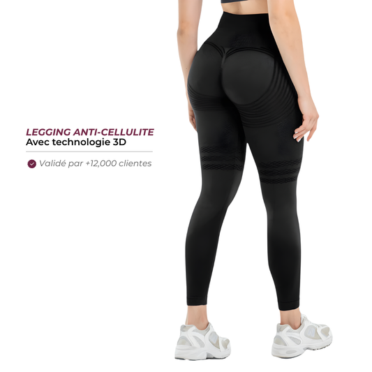 Legging 3D anti-cellulite taille haute femme Québec