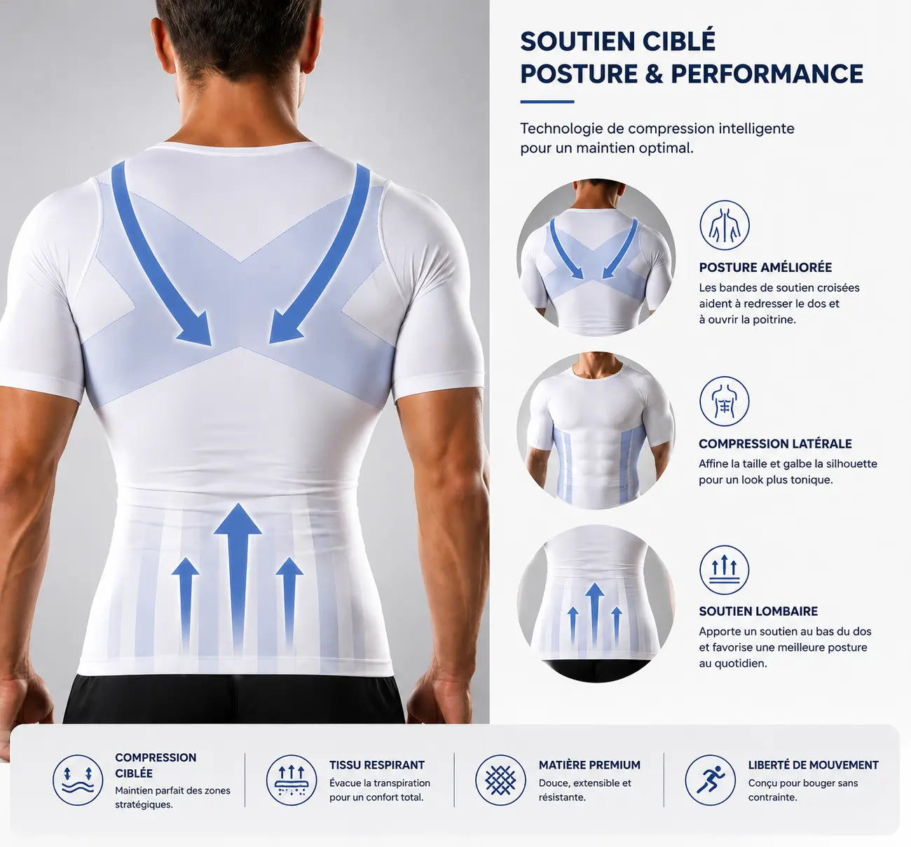 T-shirt Compression Homme